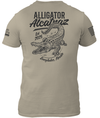 Alligator Alcatraz Est. 2025 Sand 2-Sided Shirt
