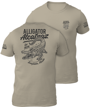 Alligator Alcatraz Est. 2025 Sand 2-Sided Shirt