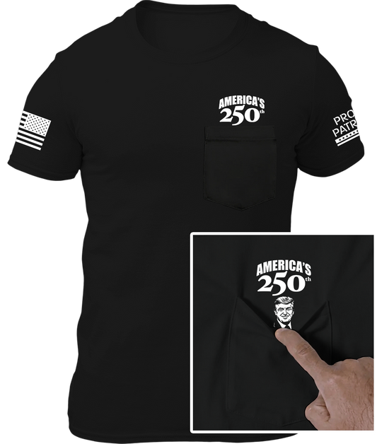 America 250th "Hidden Trump" Pocket Shirt