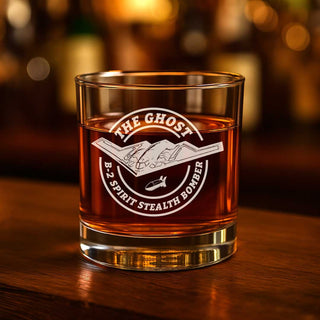 B-2 Bomber Whiskey Glass