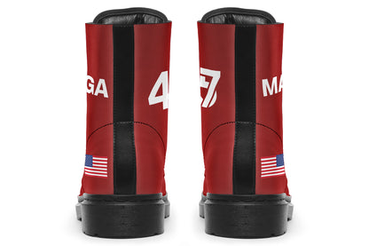Red White Blue MAGA Boots