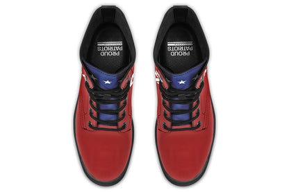 Red White Blue MAGA Boots