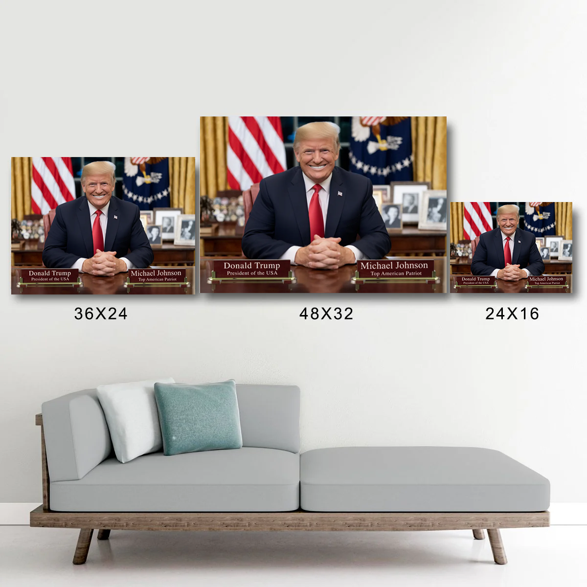 Top American Patriot Custom Trump Canvas - Insert A Name (Makes A Great Gift)