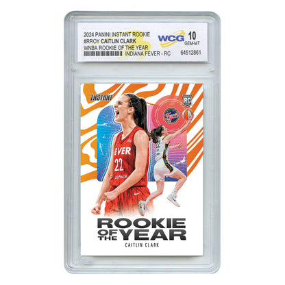 2024 Panini Instant CAITLIN CLARK Rookie of the Year ROOKIE CARD - Certified GEM MINT 10