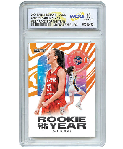 2024 Panini Instant CAITLIN CLARK Rookie of the Year ROOKIE CARD - Certified GEM MINT 10