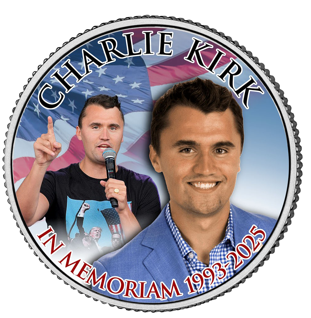 Charlie Kirk Presidential Medal Of Freedom JFK Half Dollar Coin