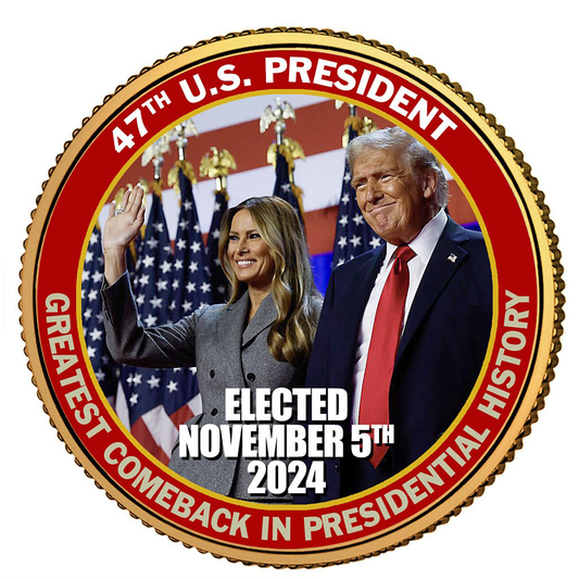 Trump & Melania - Greatest Comeback In History - President Trump Gold Coin