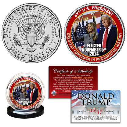 Trump & Melania - Greatest Comeback In History - President Trump Coin