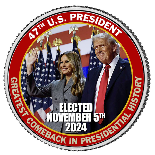 Trump & Melania - Greatest Comeback In History - President Trump Coin