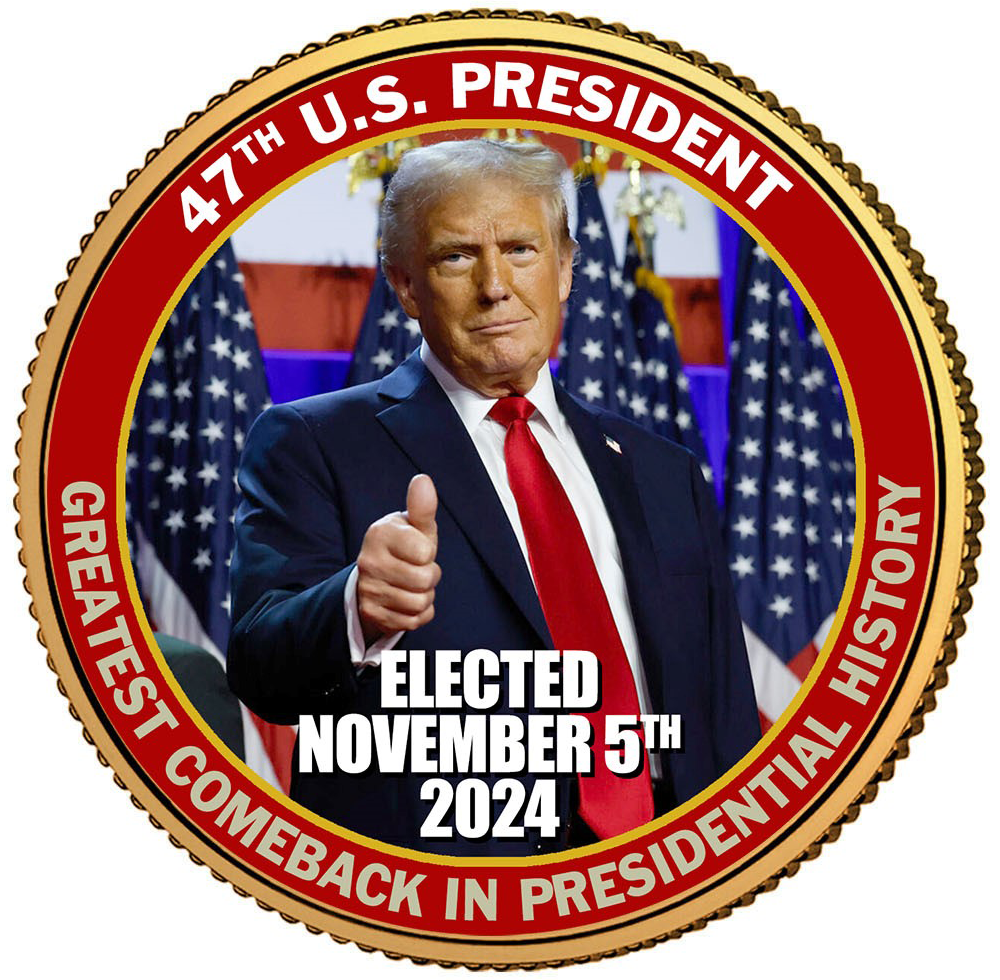 Greatest Comeback In History - President Trump Gold Coin