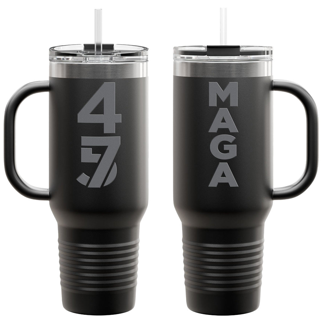 Dark MAGA 45/47 Insulated Travel Mug, 40oz