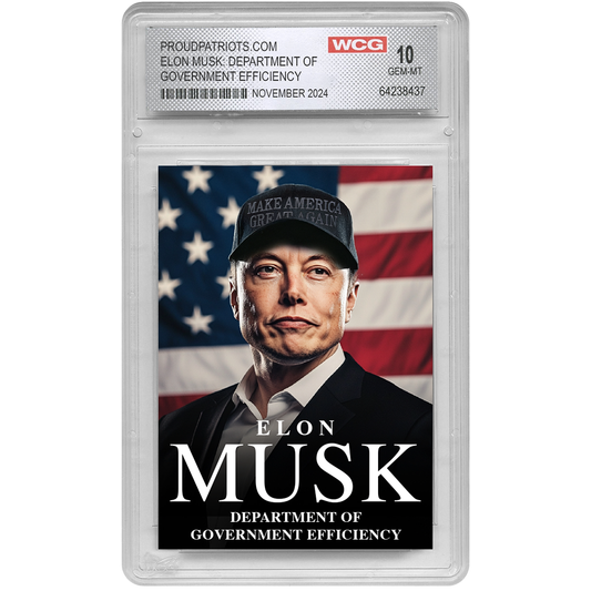 In Musk We Trust Trading Card - Graded Gem Mint 10