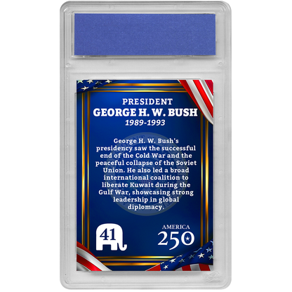 41st President George H. W. Bush | Republican Presidents Trading Card Collection | Graded Gem Mint 10