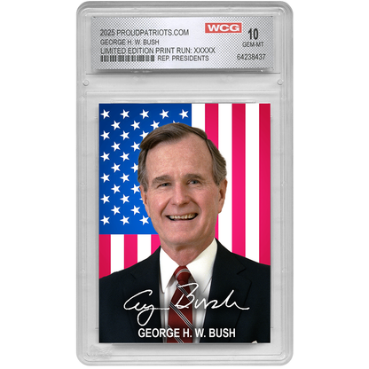 41st President George H. W. Bush | Republican Presidents Trading Card Collection | Graded Gem Mint 10