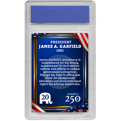 20th President James A. Garfield | Republican Presidents Trading Card Collection | Graded Gem Mint 10