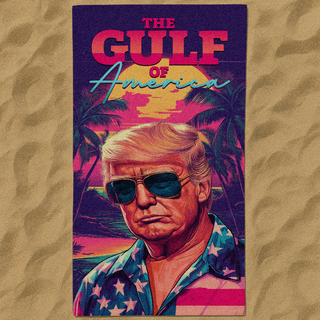 Gulf of America Vintage-Style Beach Towel