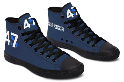 Blue 45-47 MAGA Hightops