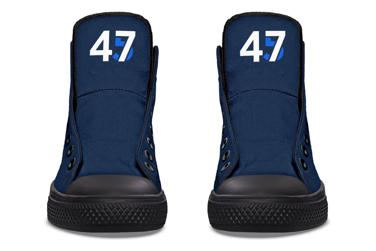 Blue 45-47 MAGA Hightops