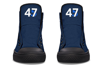 Blue 45-47 MAGA Hightops