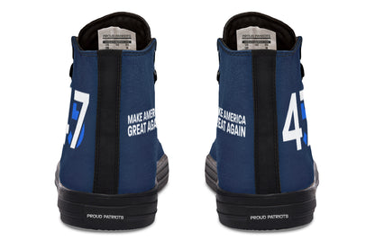 Blue 45-47 MAGA Hightops