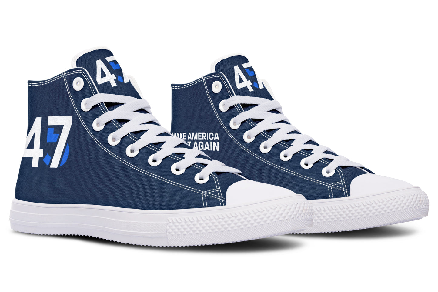 Blue 45-47 MAGA Hightops
