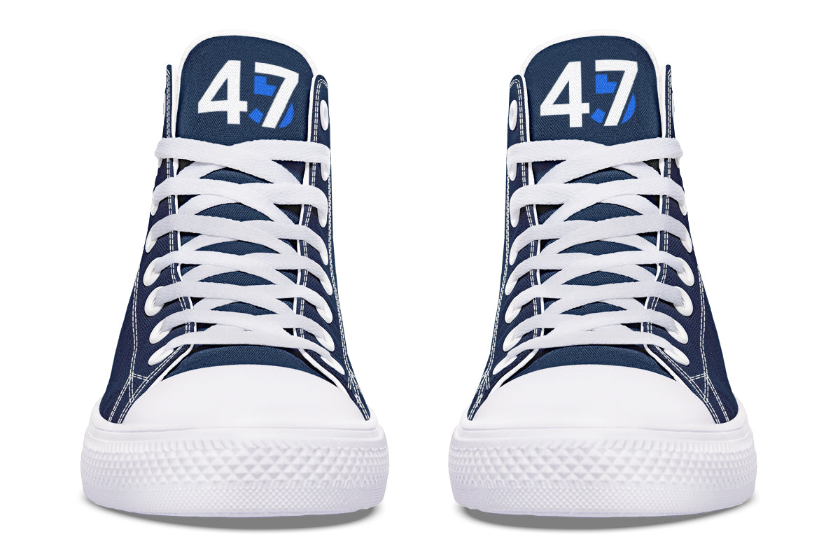 Blue 45-47 MAGA Hightops