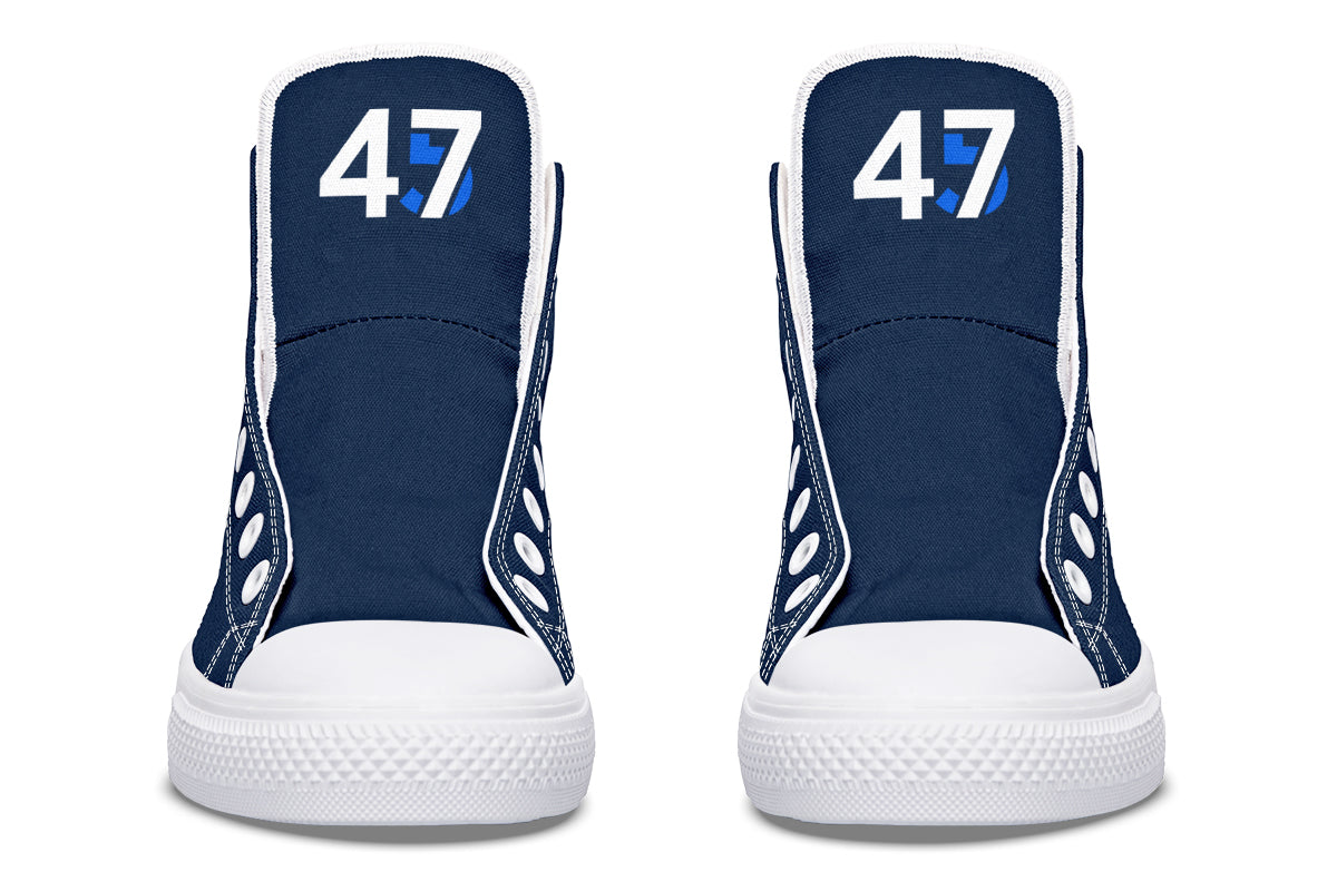 Blue 45-47 MAGA Hightops