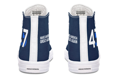 Blue 45-47 MAGA Hightops