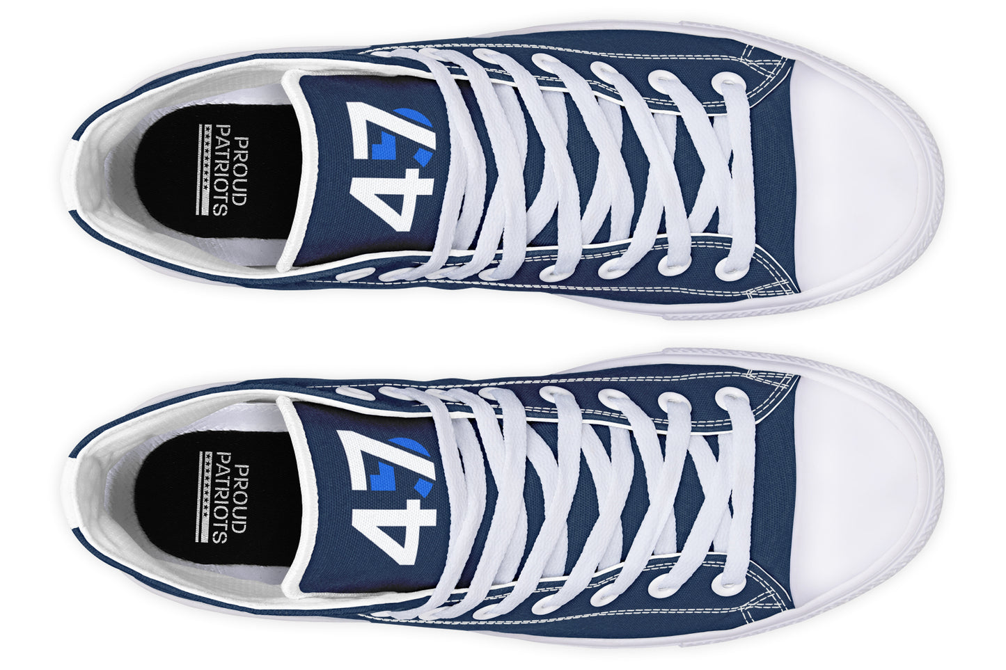 Blue 45-47 MAGA Hightops