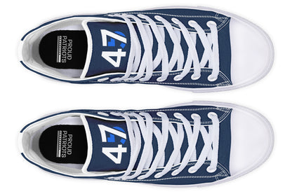 Blue 45-47 MAGA Hightops