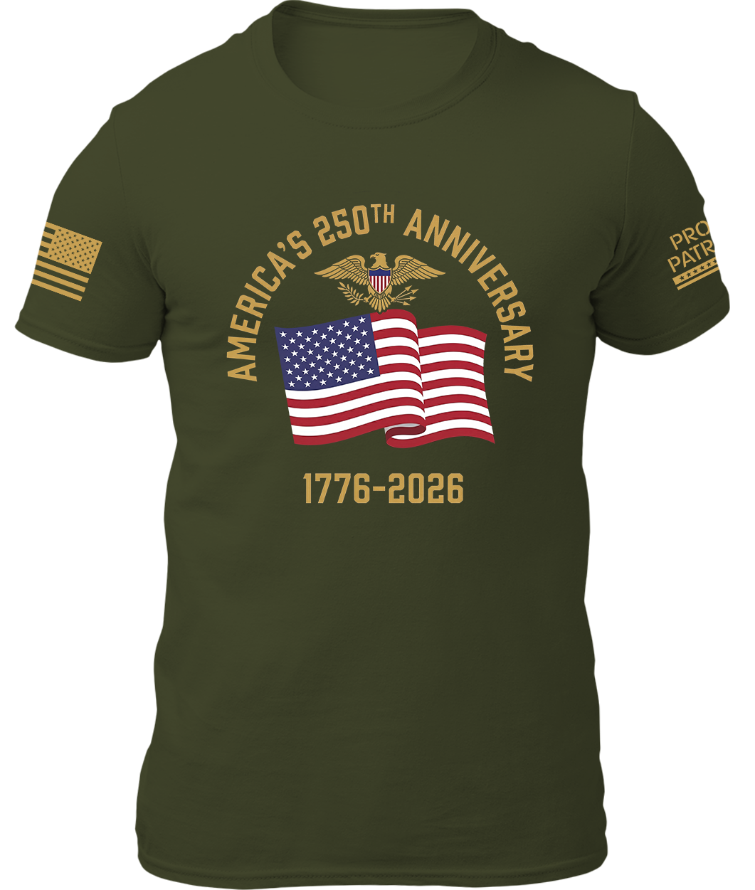 America 250th Eagle and Flag Shirt