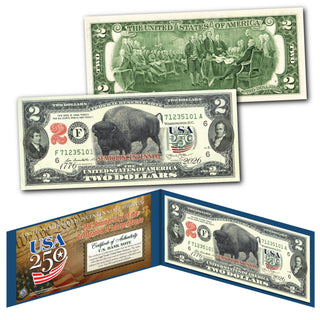 Lewis & Clark Genuine Legal Tender $2 Bill – USA 250th Collector's Edition