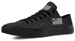 Black 45-47 Flag Lowtops