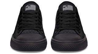 Black 45-47 Flag Lowtops