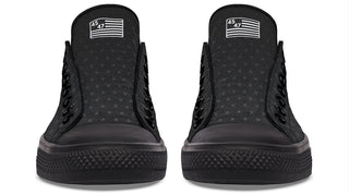 Black 45-47 Flag Lowtops