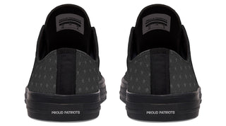 Black 45-47 Flag Lowtops