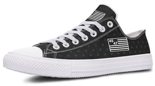Black 45-47 Flag Lowtops