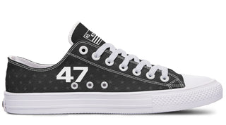Black 45-47 Flag Lowtops