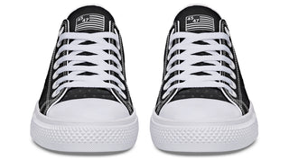 Black 45-47 Flag Lowtops