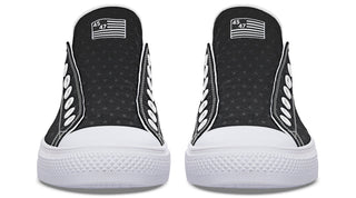Black 45-47 Flag Lowtops
