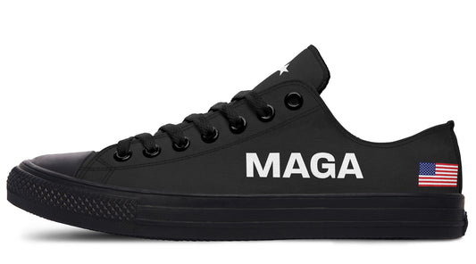 Black MAGA Lowtops