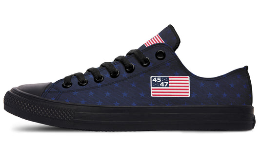 Blue 45-47 Flag Lowtops