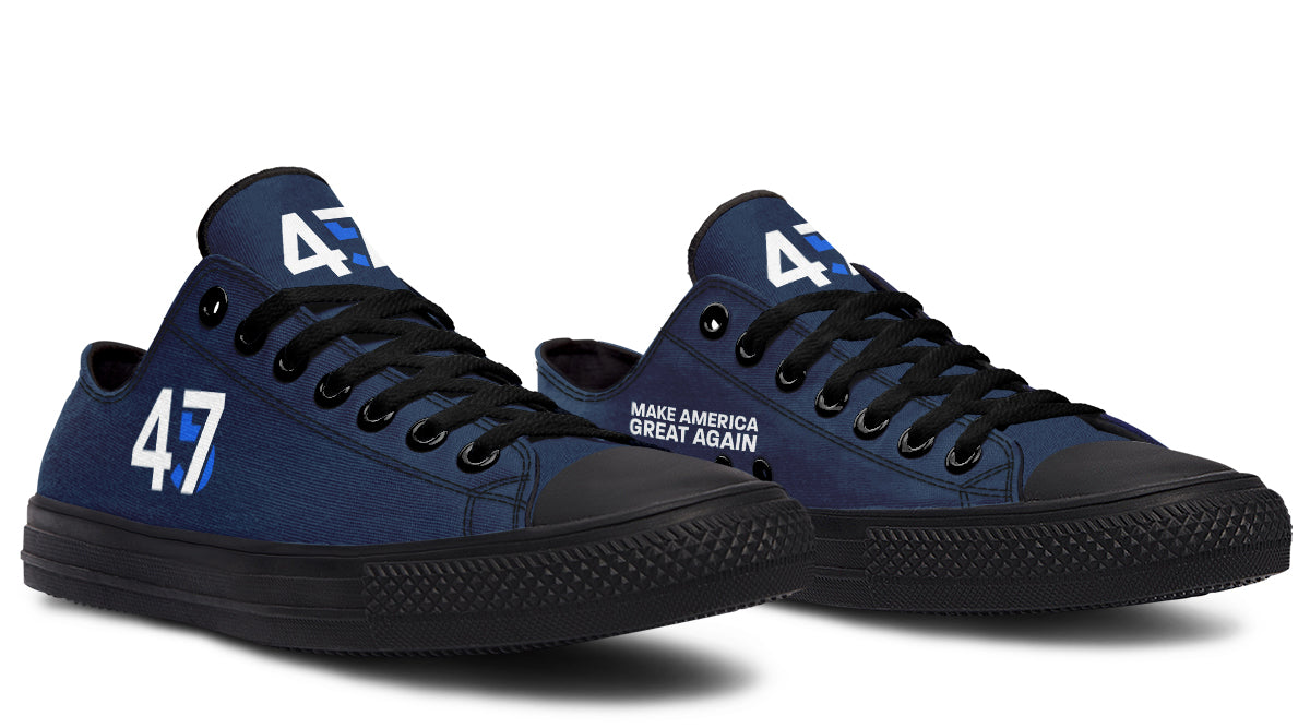 Blue 4547 MAGA Lowtops
