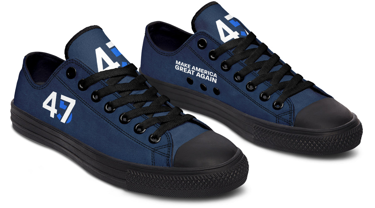 Blue 4547 MAGA Lowtops