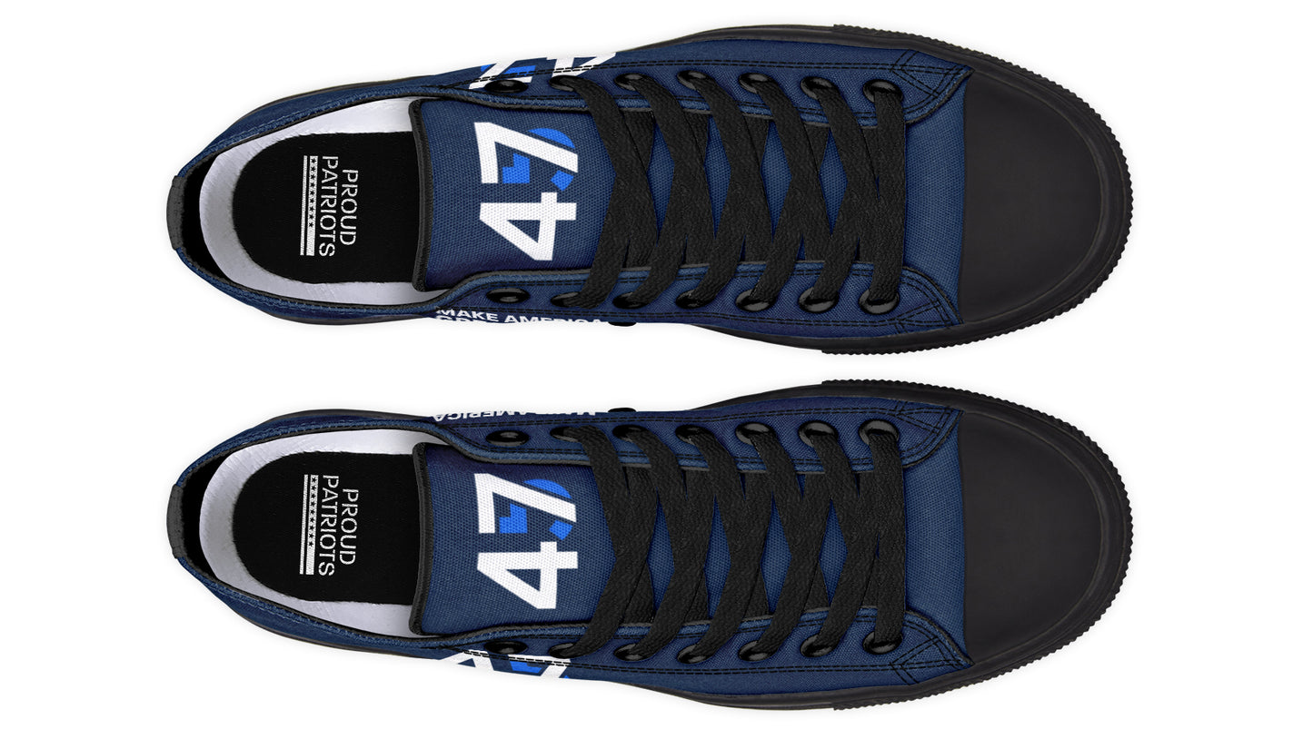 Blue 4547 MAGA Lowtops