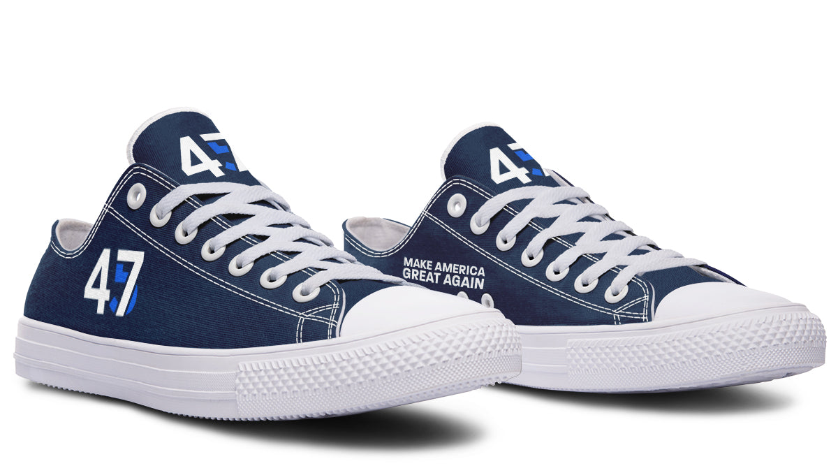 Blue 4547 MAGA Lowtops