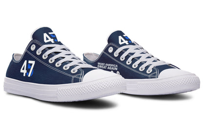 Blue 4547 MAGA Lowtops