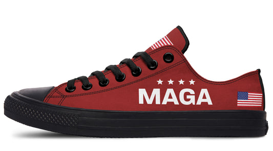 Red MAGA Flag Lowtops