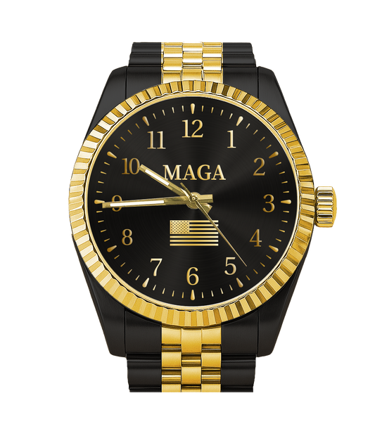 Black & Gold MAGA Watch - Only 100 Available (Pre-order Expected to Ship in August, 2025)