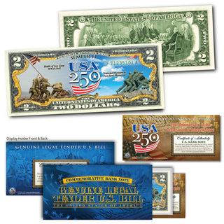 USA 250th Anniversary Military Bill Collectible $2 Bill Bundle [SAVE 10%]